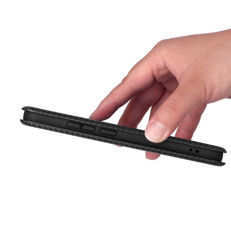 Flip Case Für Oppo Reno 14 5g Carbonfaser
