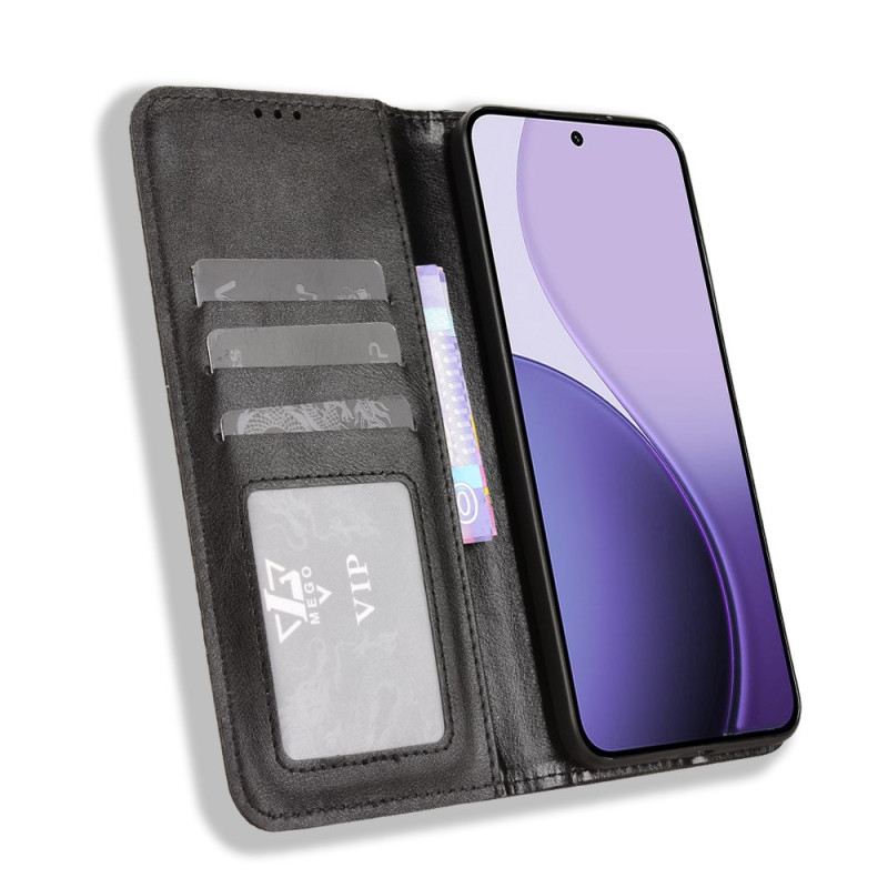 Flip Case Oppo Reno 14 5g Handyhülle Vintage-rahmen