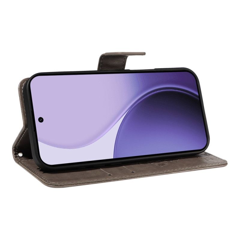 Lederhüllen Für Oppo Reno 14 5g Baum Und Katze