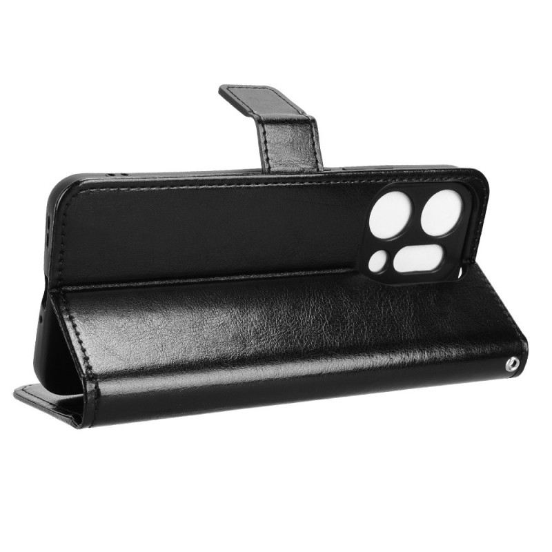 Lederhüllen Für Oppo Reno 14 5g Glitzerndes Kunstleder