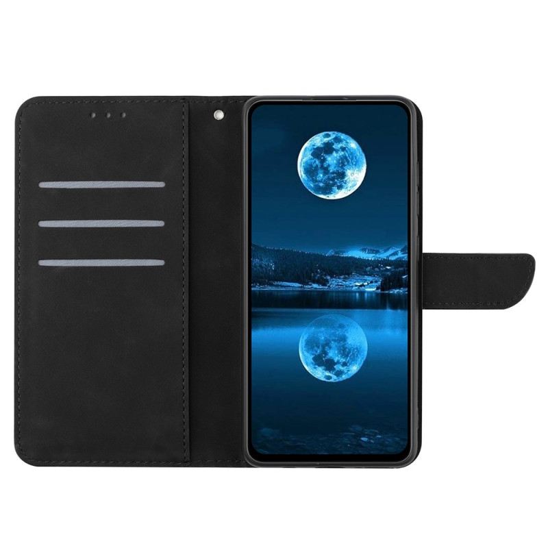 Lederhüllen Für Oppo Reno 14 5g Linien Und Streifen