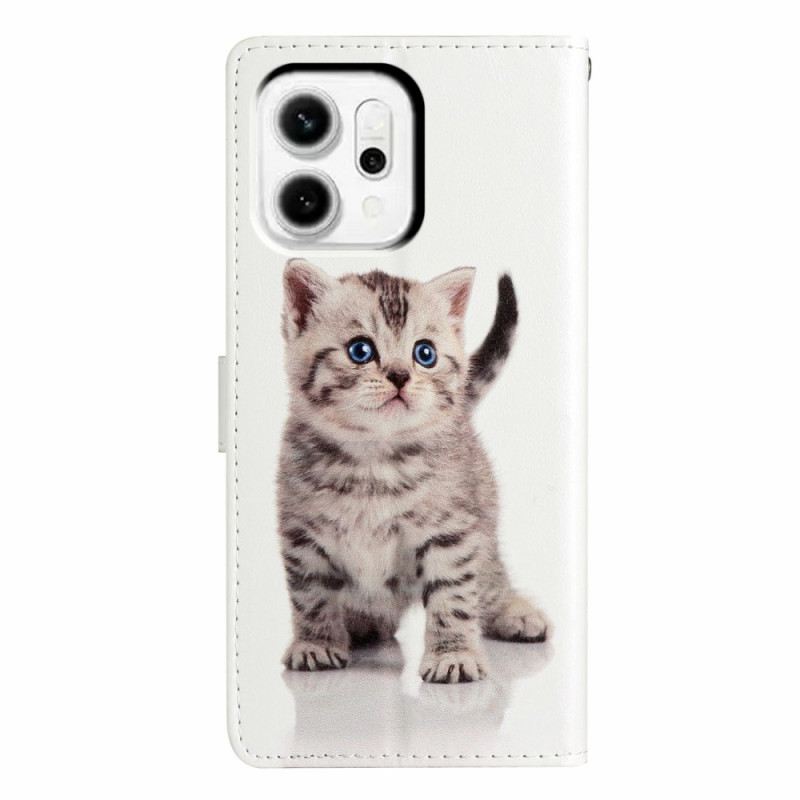 Lederhüllen Für Oppo Reno 14 5g Niedliche Katze