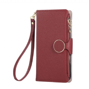 Lederhüllen Oppo Reno 14 5g Geldbörse Mit Reißverschluss