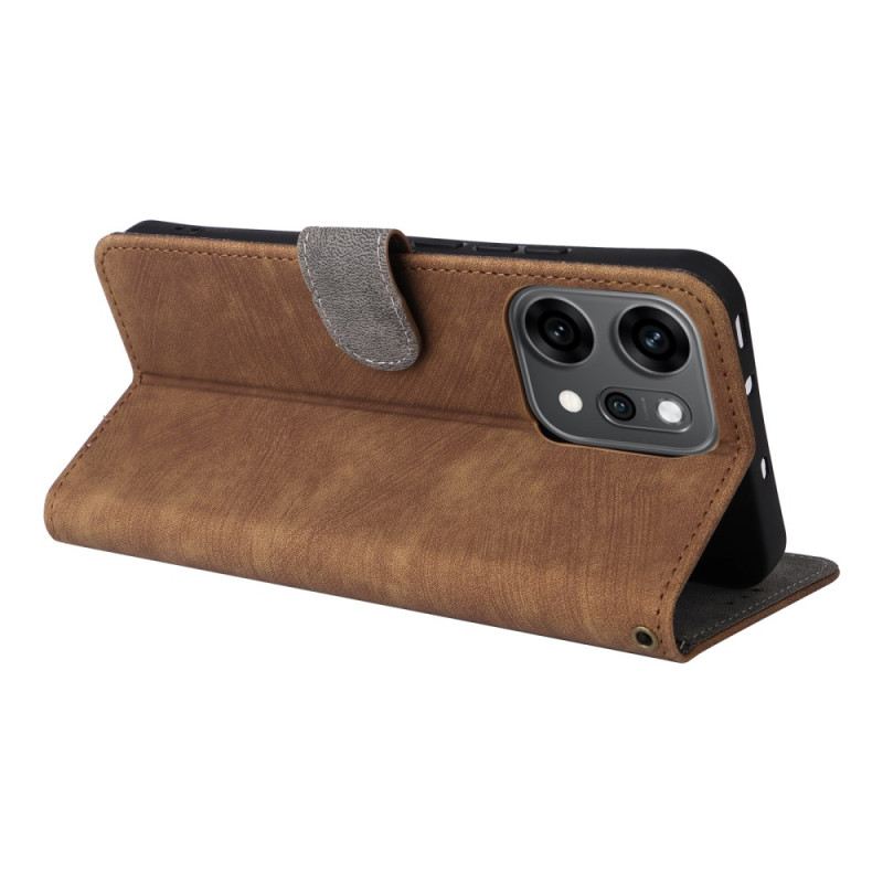 Lederhüllen Oppo Reno 14 5g Rfid-schutz In Wildlederoptik