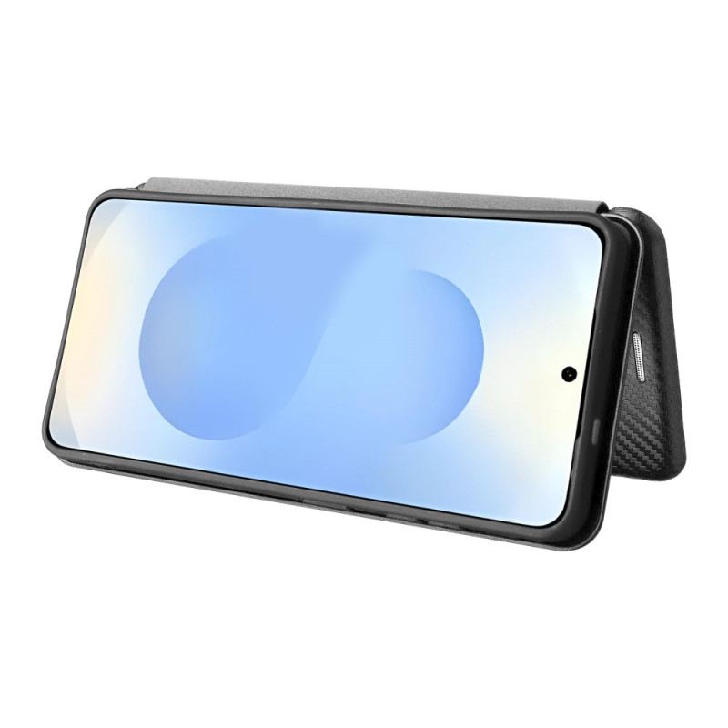 Flip Case Für Samsung Galaxy S26 Carbonfaser-optik