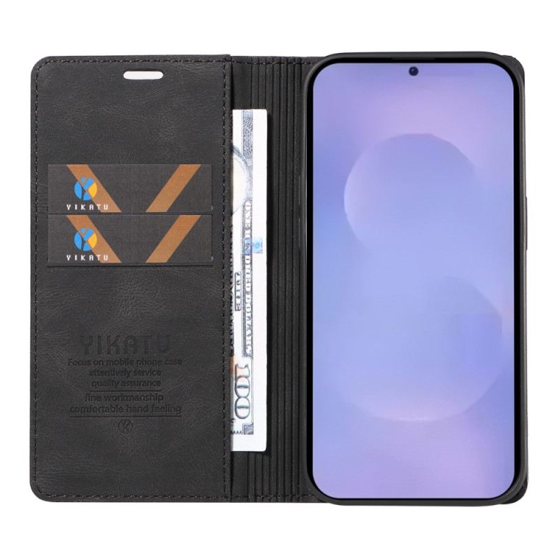 Flip Case Samsung Galaxy S26 Handyhülle Yikatu Wildlederoptik