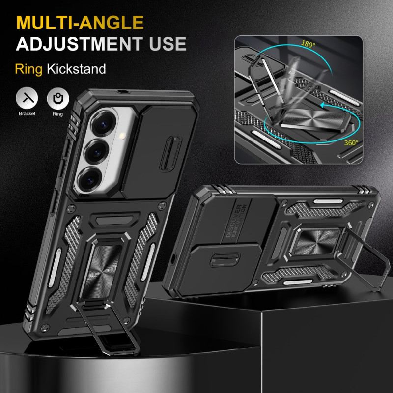 Hülle Für Samsung Galaxy S26 Ständer Und Verschiebbare Kameraabdeckung