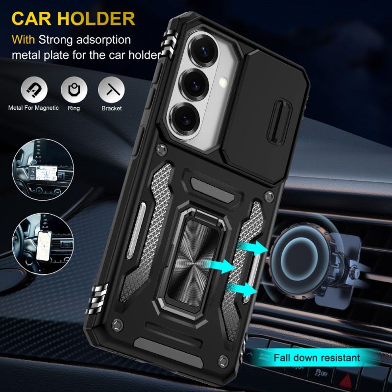 Hülle Für Samsung Galaxy S26 Ständer Und Verschiebbare Kameraabdeckung