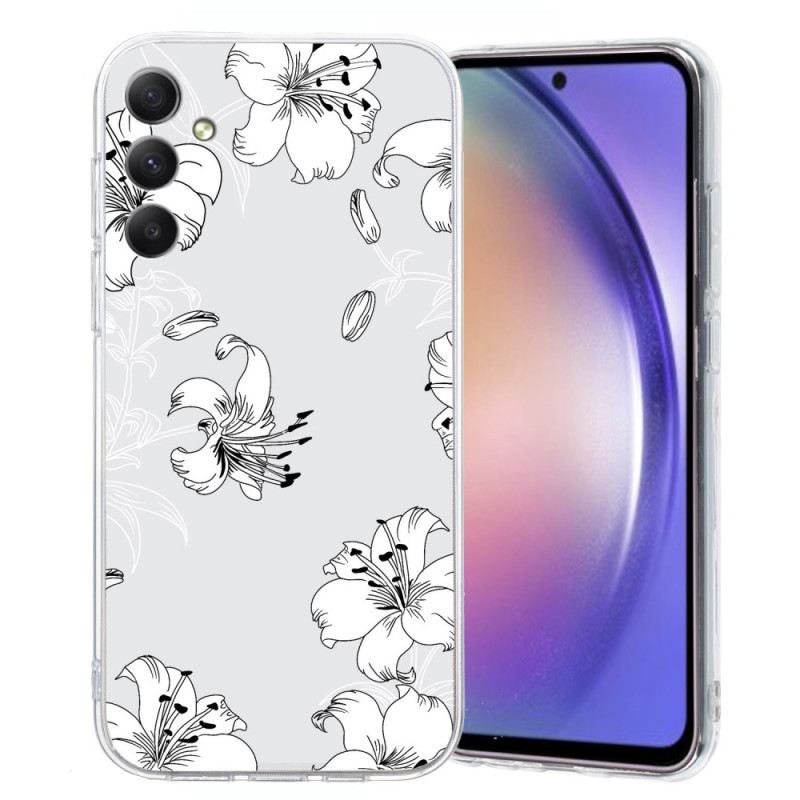 Hülle Für Samsung Galaxy S26 Weiße Blumen
