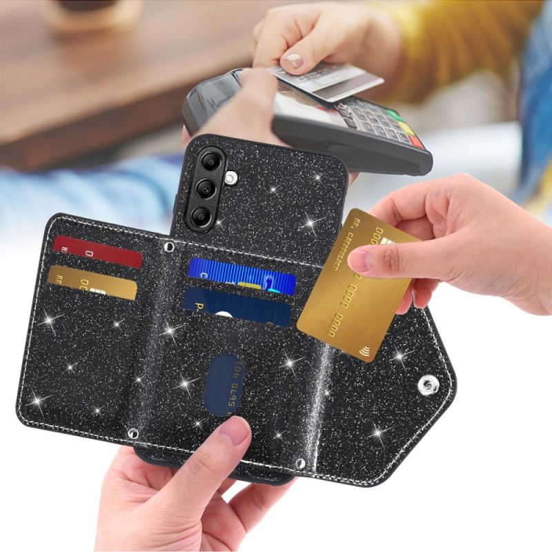 Hülle Samsung Galaxy S26 Handyhülle Glitzernder Kartenhalter Und Schultergurt