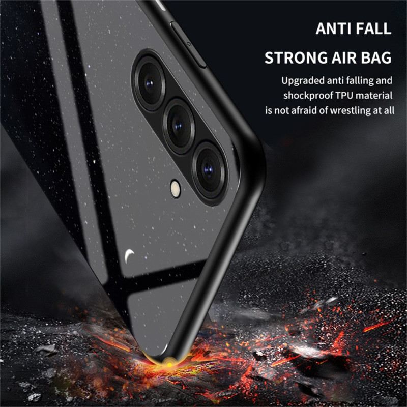 Hülle Samsung Galaxy S26 Handyhülle Sternenmuster Aus Himmelblauem Gehärtetem Glas