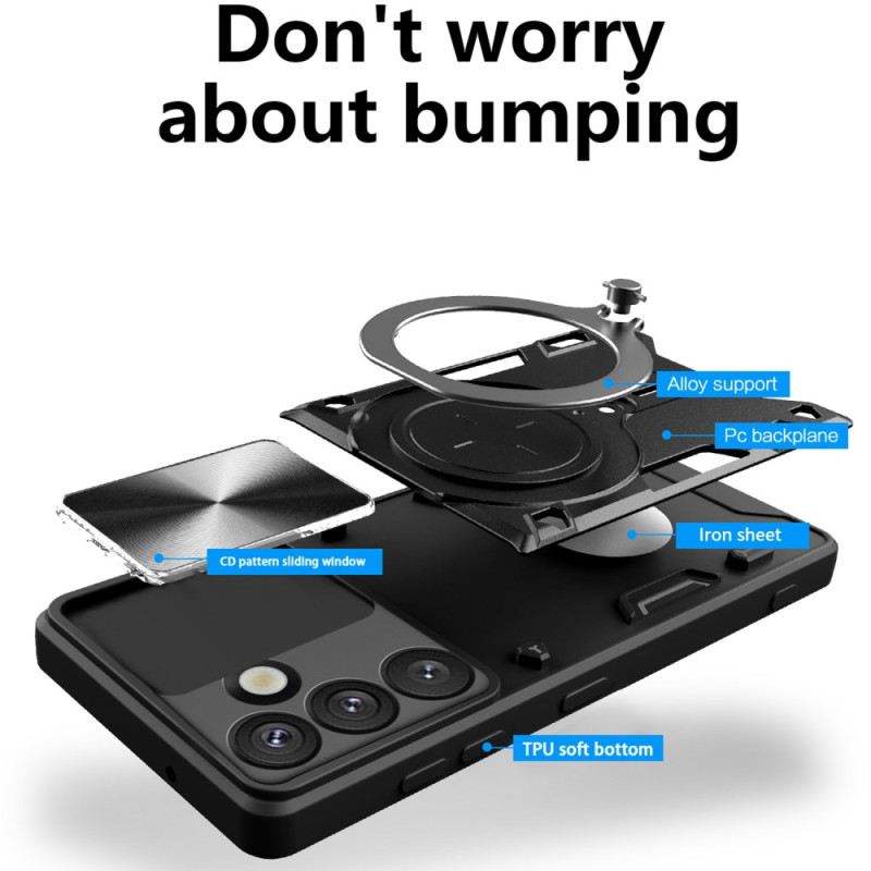 Hülle Samsung Galaxy S26 Schiebebarer Kameraständer Mit Abdeckung