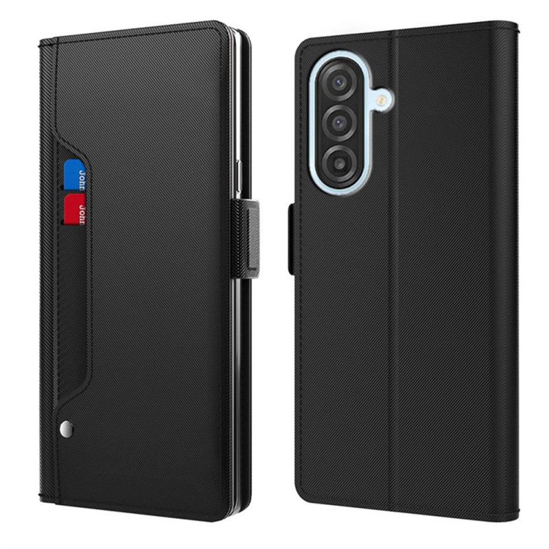 Lederhüllen Für Samsung Galaxy S26 Abnehmbarer Kartenhalter Und Spiegel