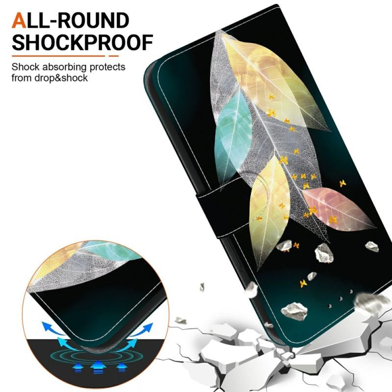 Lederhüllen Für Samsung Galaxy S26 Bunt Blätter