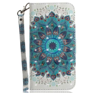 Lederhüllen Für Samsung Galaxy S26 Grünes Mandala-lanyard