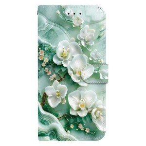 Lederhüllen Für Samsung Galaxy S26 Jade-blumen