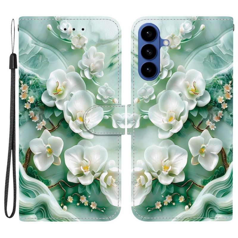 Lederhüllen Für Samsung Galaxy S26 Jade-blumen