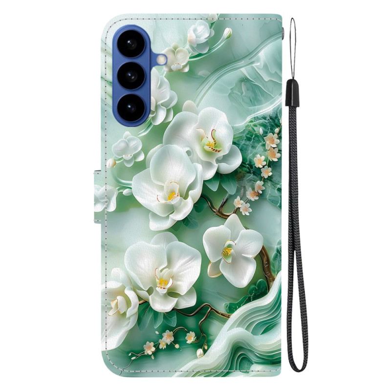 Lederhüllen Für Samsung Galaxy S26 Jade-blumen