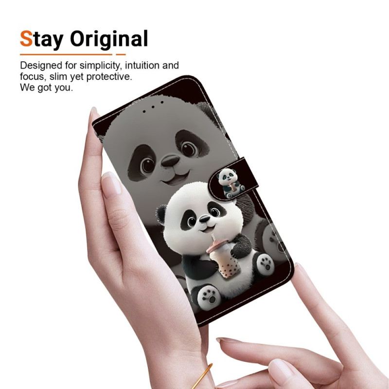 Lederhüllen Für Samsung Galaxy S26 Kleiner Panda