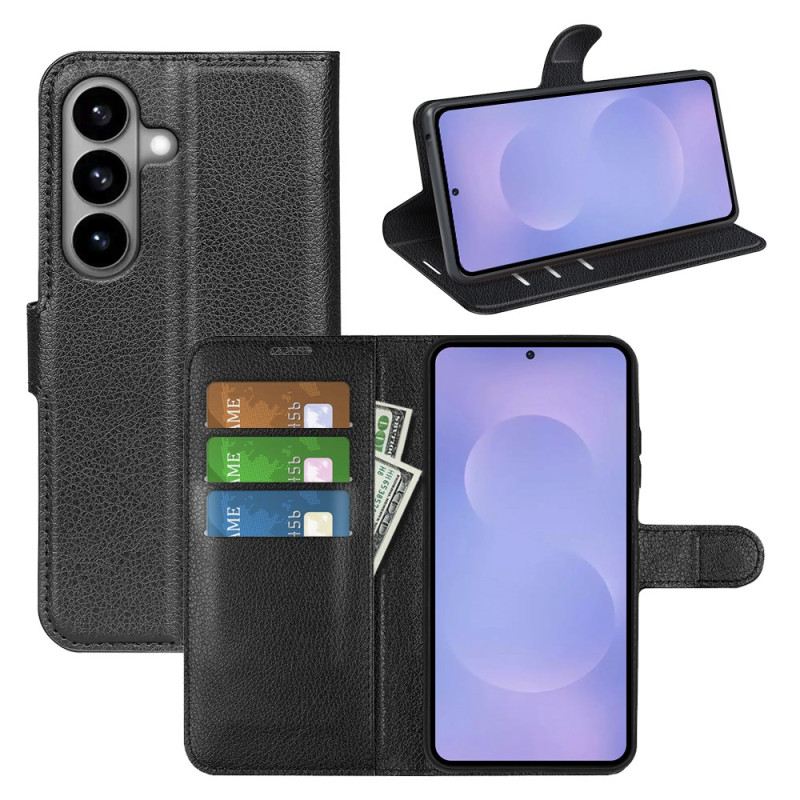 Lederhüllen Für Samsung Galaxy S26 Kunstleder Litschi