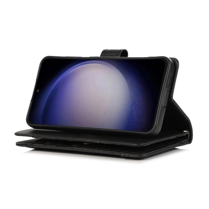 Lederhüllen Für Samsung Galaxy S26 Magnetische Geldbörse Mit Lanyard