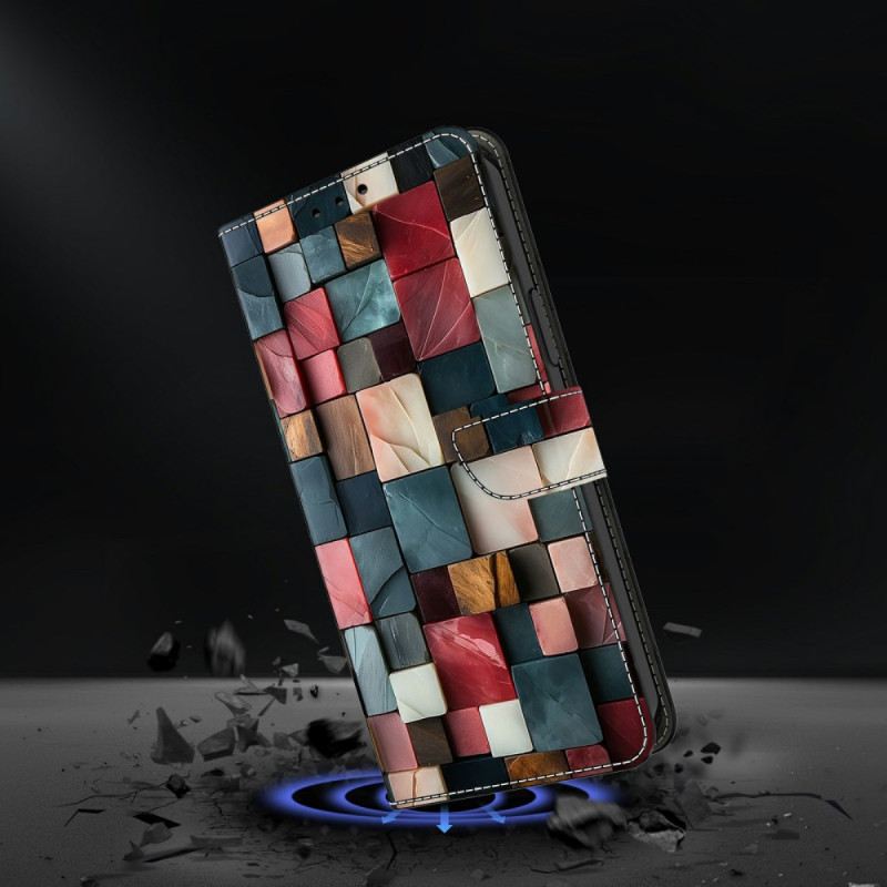 Lederhüllen Samsung Galaxy S26 Farbige Ziegelsteine