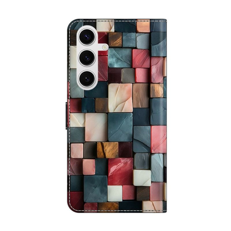 Lederhüllen Samsung Galaxy S26 Farbige Ziegelsteine