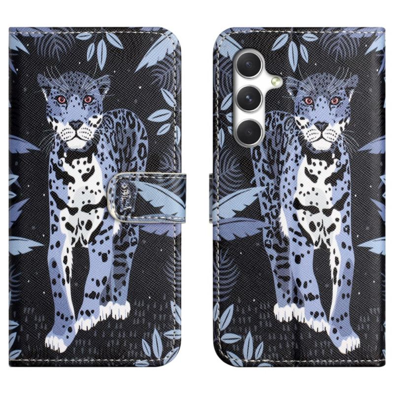 Lederhüllen Samsung Galaxy S26 Handyhülle Eleganter Leopard