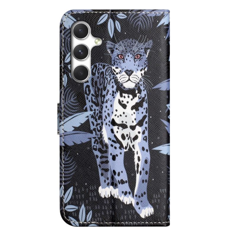 Lederhüllen Samsung Galaxy S26 Handyhülle Eleganter Leopard