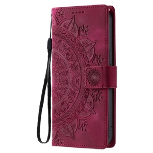 Lederhüllen Samsung Galaxy S26 Handyhülle Mandala-wildlederoptik