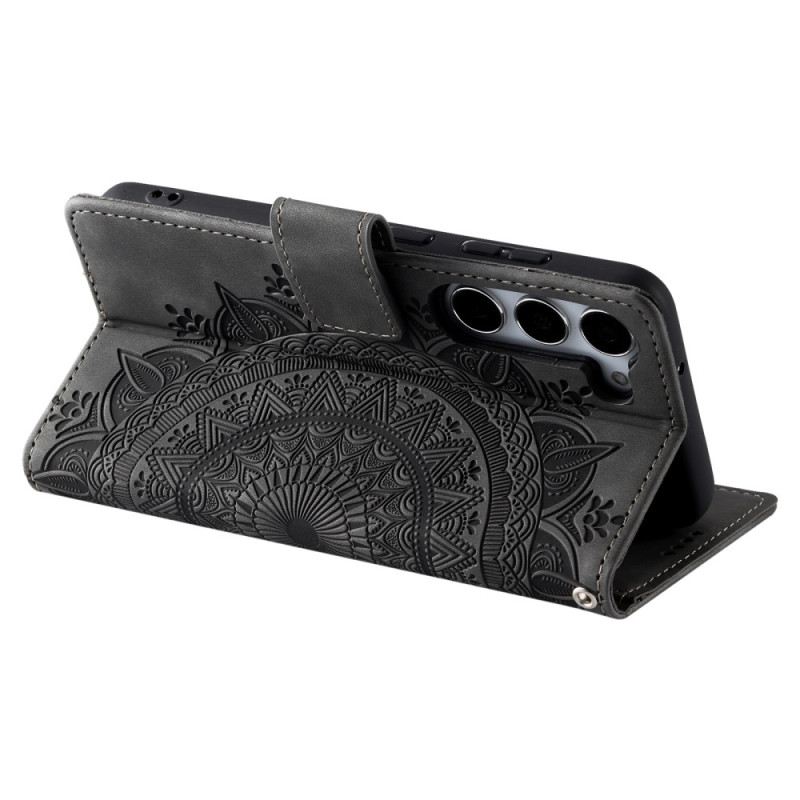 Lederhüllen Samsung Galaxy S26 Handyhülle Mandala-wildlederoptik