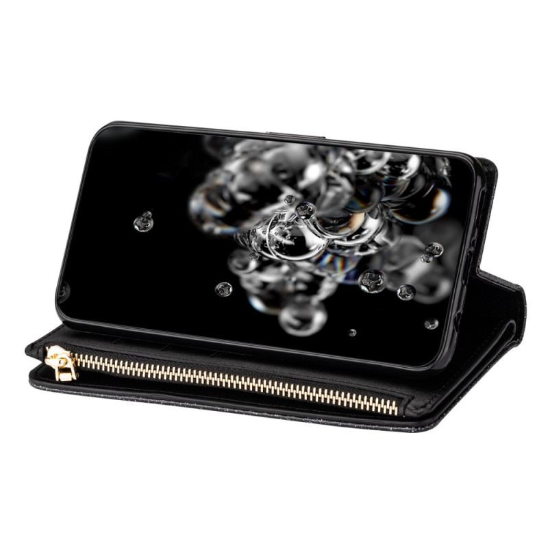 Lederhüllen Samsung Galaxy S26 Handyhülle Pailletten-geldbörse