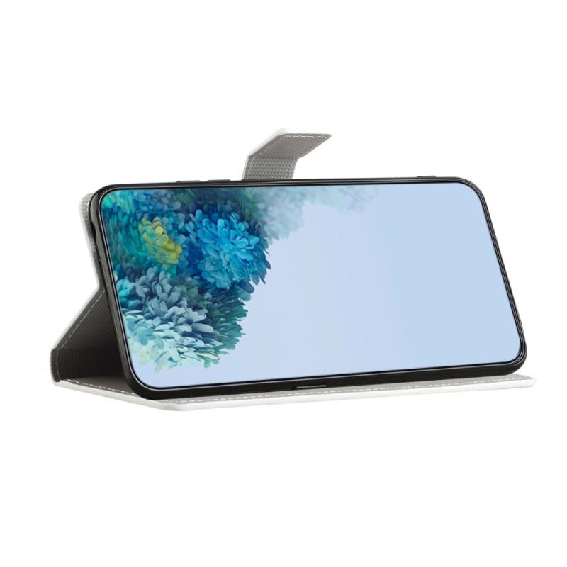 Lederhüllen Samsung Galaxy S26 Handyhülle Schmetterlinge Auf Schwarzem Hintergrund