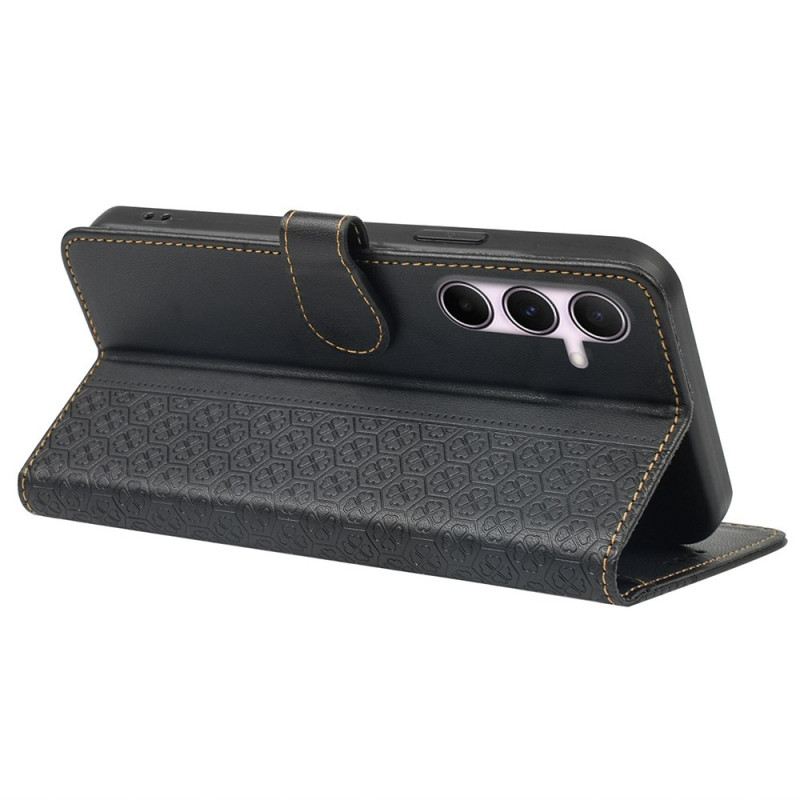 Lederhüllen Samsung Galaxy S26 Handyhülle Vierblättriges Kleeblatt