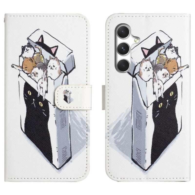 Lederhüllen Samsung Galaxy S26 Katzen In Einer Box