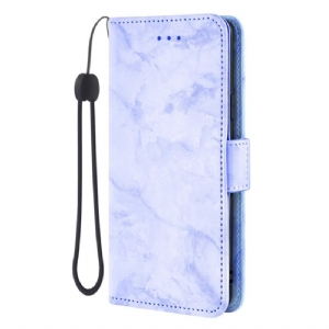 Lederhüllen Samsung Galaxy S26 Marmormuster Und Doppelverschluss