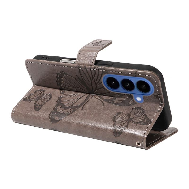 Lederhüllen Samsung Galaxy S26 Riesige Schmetterlinge