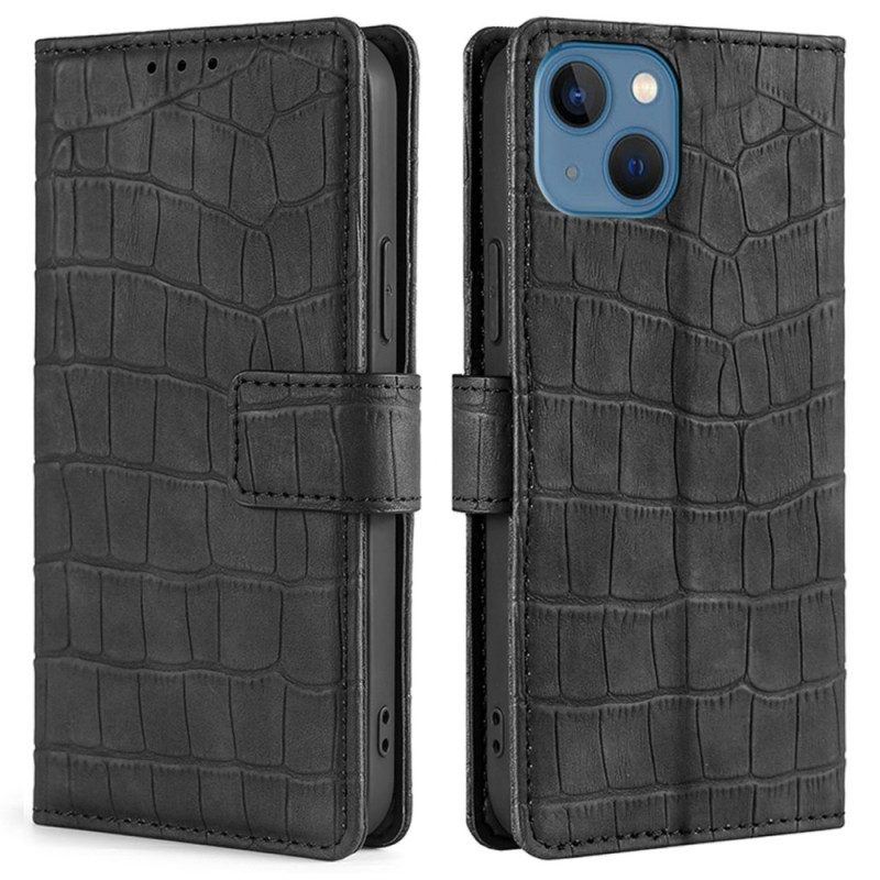 Lederhüllen Für iPhone 14 Plus Krokodilleder-stil
