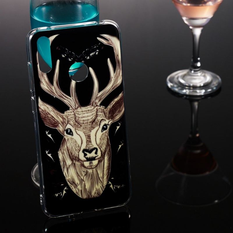 Hülle Für Huawei Y7 2019 Leuchtender Elch