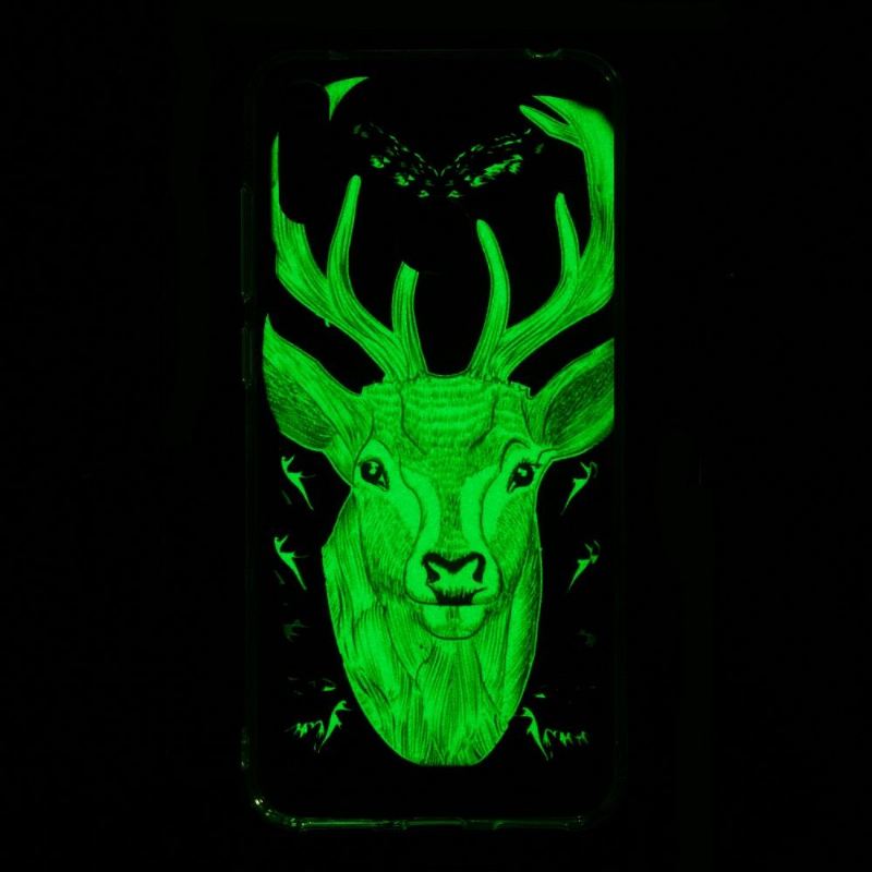 Hülle Für Huawei Y7 2019 Leuchtender Elch