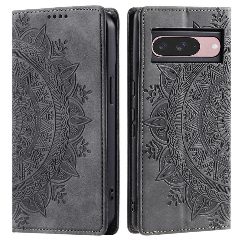 Flip Case Google Pixel 10 / 10 Pro Handyhülle Mandala-wildlederoptik