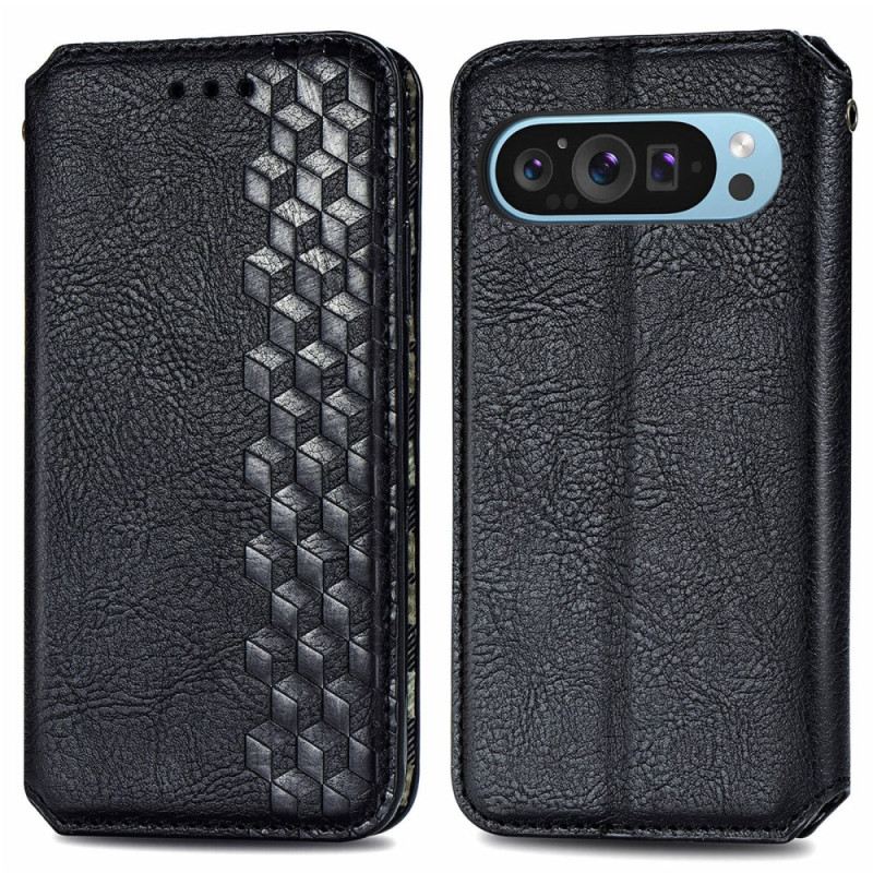 Flip Case Google Pixel 10 / 10 Pro Wildlederoptik-bordüre