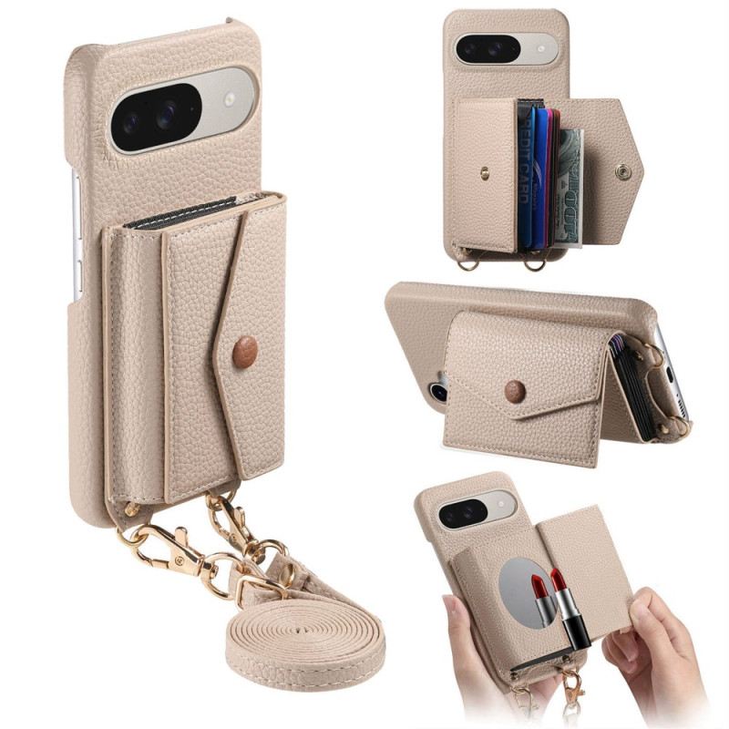 Hülle Für Google Pixel 10 / 10 Pro 9-spiegel-kartenhalter Und Schultergurt