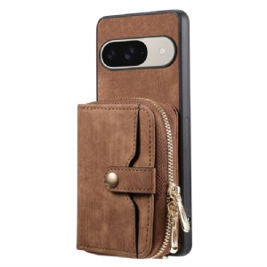 Hülle Google Pixel 10 / 10 Pro Handyhülle Kartenetui Mit Reißverschluss Und Schultergurt