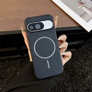 Hülle Google Pixel 10 / 10 Pro Handyhülle Magsafe-kompatibel Carbonfaser-textur