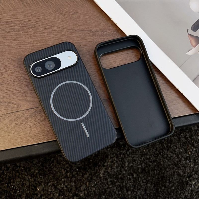 Hülle Google Pixel 10 / 10 Pro Handyhülle Magsafe-kompatibel Carbonfaser-textur