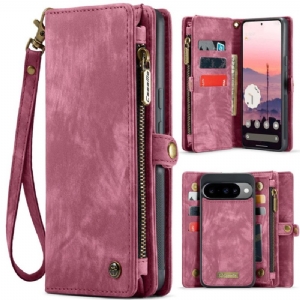 Lederhüllen Google Pixel 10 / 10 Pro Handyhülle Abnehmbare Tasche Und Handschlaufe