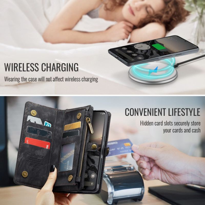 Lederhüllen Google Pixel 10 / 10 Pro Handyhülle Abnehmbare Tasche Und Handschlaufe