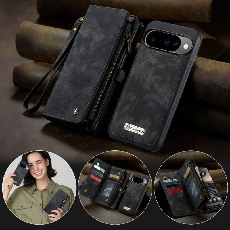 Lederhüllen Google Pixel 10 / 10 Pro Handyhülle Abnehmbare Tasche Und Handschlaufe