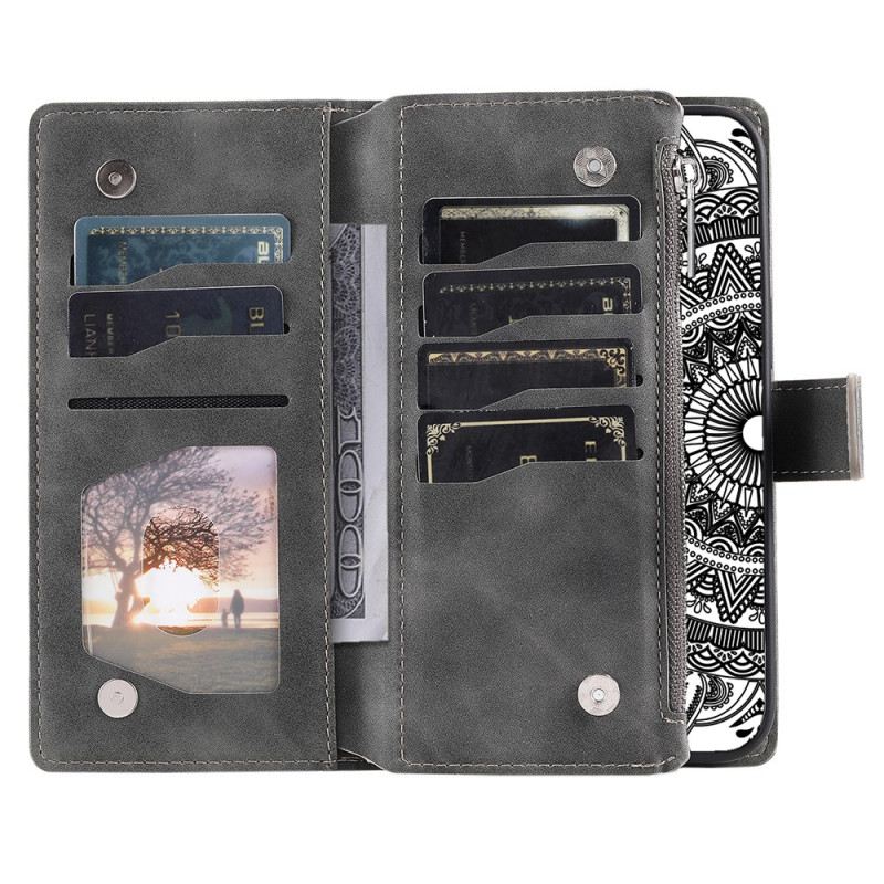 Lederhüllen Google Pixel 10 / 10 Pro Handyhülle Mandala-geldbörse In Wildlederoptik